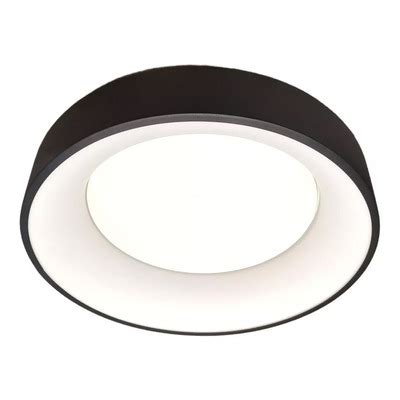 Luz Desing Plafon Led Nbagel Negro W Dimerizable Moderno Vk