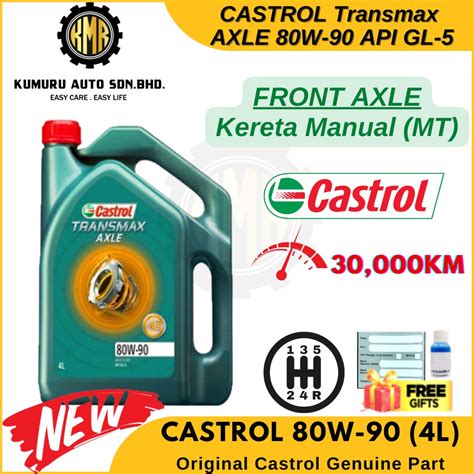 Original Castrol Transmax Axle W Api Gl Gear Oil Manual L