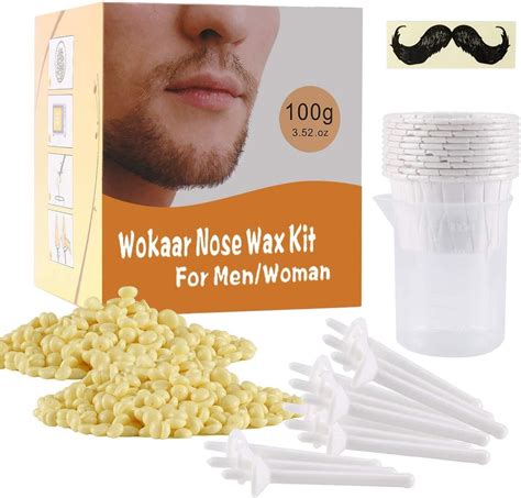 Nose Wax 100g For Men And Women Nose Hair Removal Wax Kit With 30 Safe Tip Applicatorsafe Easy