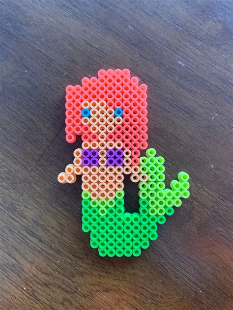 Ariel The Little Mermaid Perler Bead T Etsy