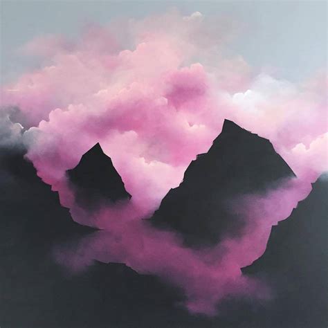 Pink Clouds Painting at PaintingValley.com | Explore collection of Pink ...