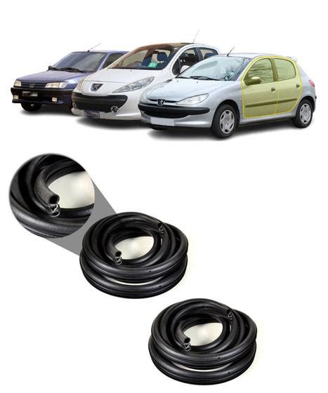 Kit Borracha de Vedação 2 Portas Peugeot 206 207 306 307 406 GTR