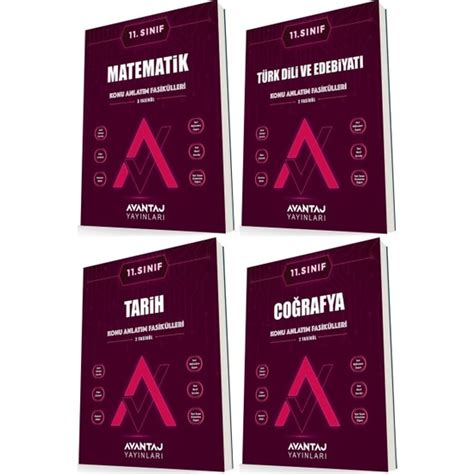 Avantaj Yayınları Avantaj 11 Sınıf Matematik Edebiyat Kitabı