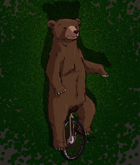 Bear On A Unicycle Piczel Tv