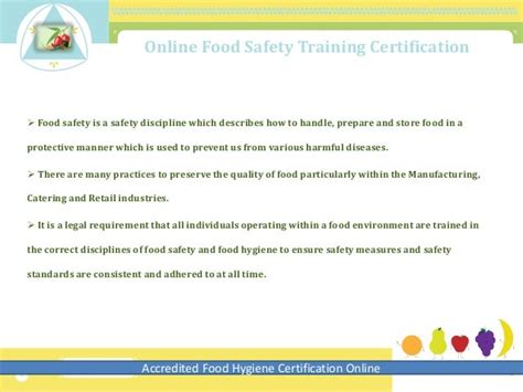 Food Hygiene Certificate Online