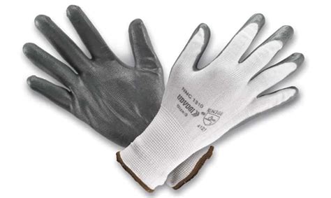 Udyogi Nnc Gauge Nylon Liner Nitrile Palm Coated Hand Gloves