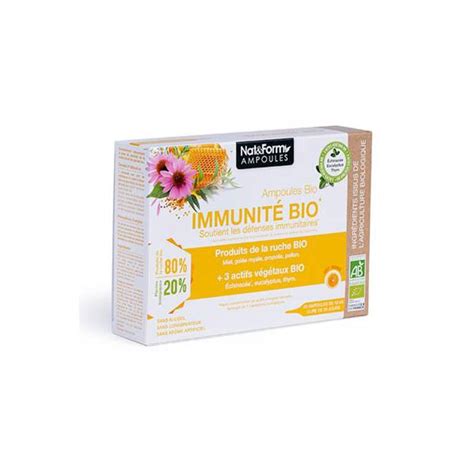 Nat Form Immunit Bio Ampoules Parapharmacie Pharmarket