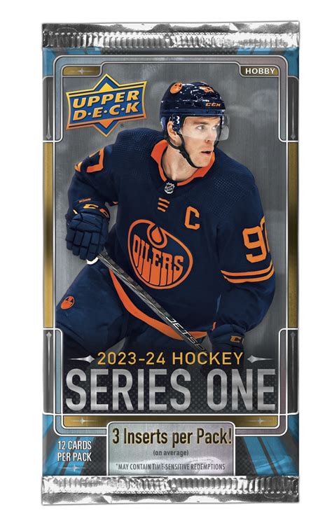 2023 24 Upper Deck Series 1 Hockey Hobby Box Miraj Trading