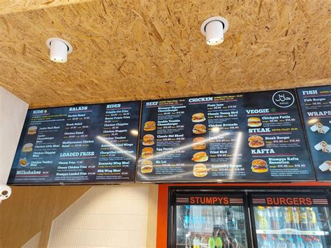 Menu At Stumpys Burgers Macarthur Square Restaurant Campbelltown