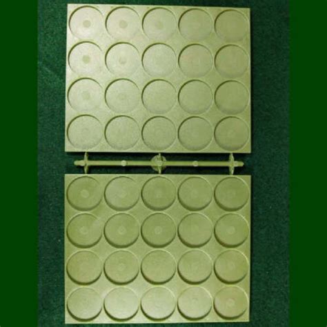 Renedra Bases Recessed Movement Trays 20x25mm Rnd Recesses Per Tray