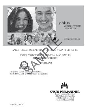 Fillable Online Info Kaiserpermanente Kaiser Foundation Health Plan Of