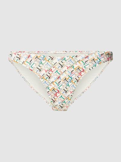 Tommy Hilfiger Bikini Hose Mit Allover Label Muster Modell Cheeky High Offwhite Online Kaufen