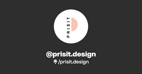 prisit.design | Instagram, TikTok | Linktree