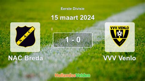 Gespeelde Wedstrijd NAC Breda VVV Venlo 1 0 15 Maart 2024