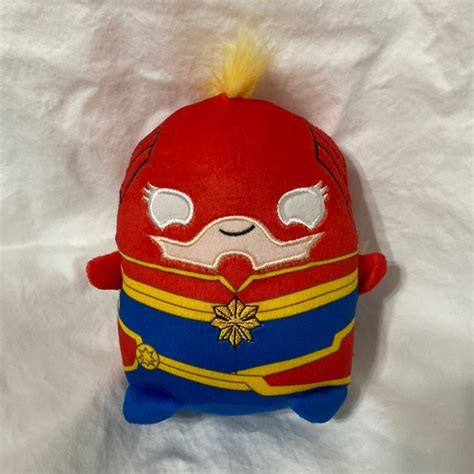 Disney Toys New Disney Cuutopia Captain Marvel Superhero Plush