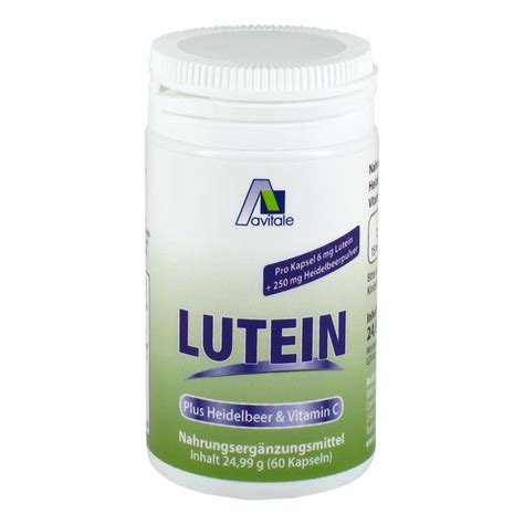 Avitale Lutein Kapseln Mg Plus Heidelbeer