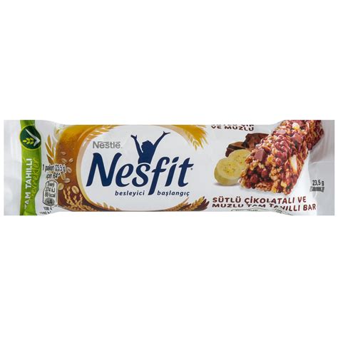 Nestle Nesfit Sütlü Çikolata Muzlu Tam Tahıllı Bar 23 5G Macroonline