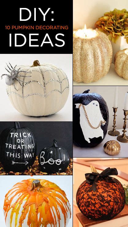 DIY 10 No Carve Ways To Decorate A Pumpkin Pumpkin Decorating