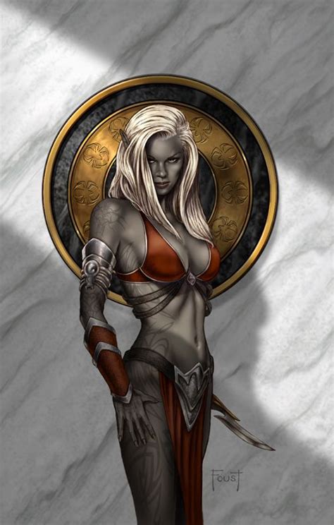 Last Respects Drow Maiden By Mitchfoust On Deviantart Elves Fantasy