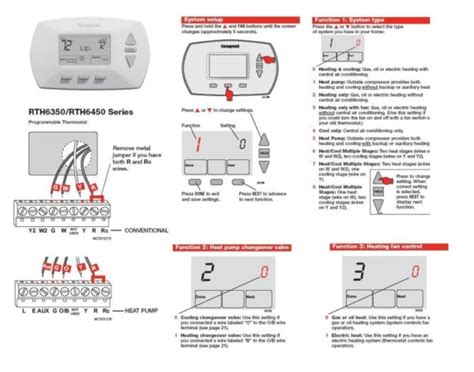 Honeywell Programmable Thermostat Wiring Instructions Thermo