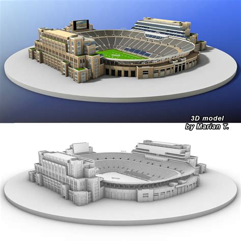 Notre Dame Stadium 3D | CGTrader