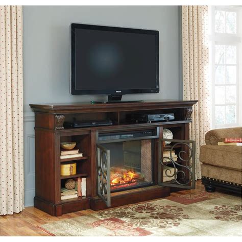 W669-88 Ashley Furniture Xl Tv Stand With Fireplace Option