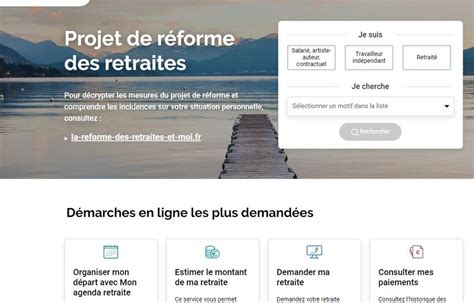 R Forme Des Retraites Le Site De L Assurance Retraite Pour Calculer