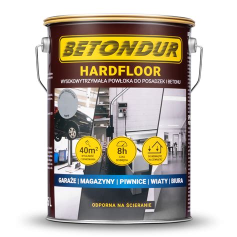 Farba Szara Betondur HARDFLOOR 5L Farby Do Betonu I Efekty Do