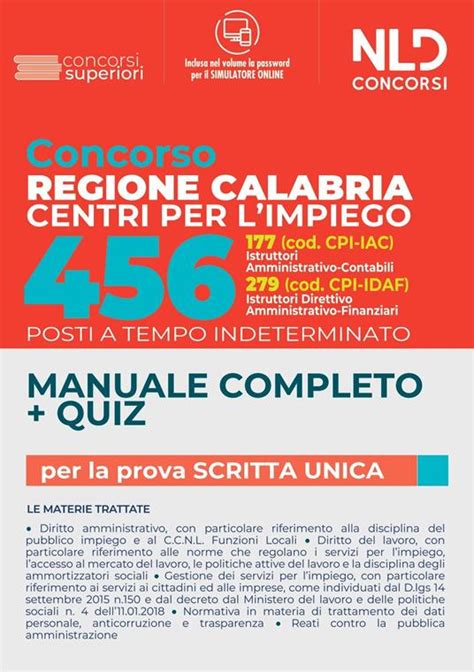 Concorso Regione Calabria Centri Per L Impiego Posti A Tempo