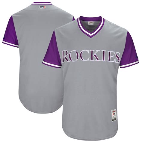 Mens Colorado Rockies Majestic Gray 2017 Players Weekend Authentic