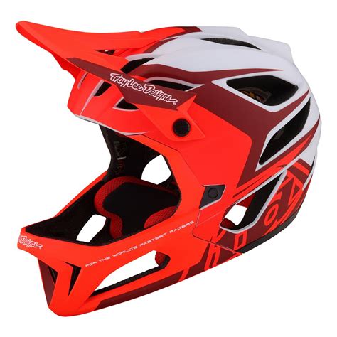 Troy Lee Designs Enduro Mtb Helmet Stage Mips Valance Red Maciag