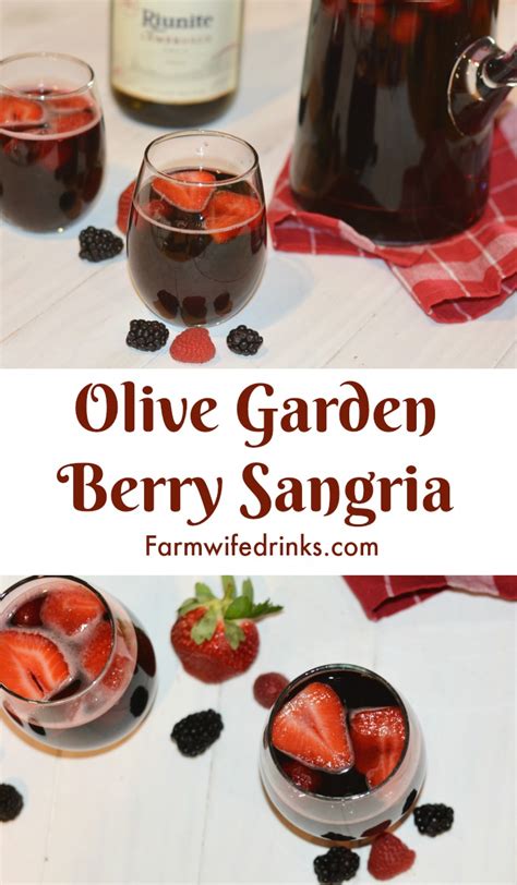 Olive Garden Berry Sangria - The Farmwife Drinks