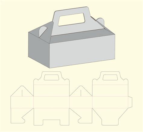 Die Cut Box Design 34456414 Vector Art at Vecteezy