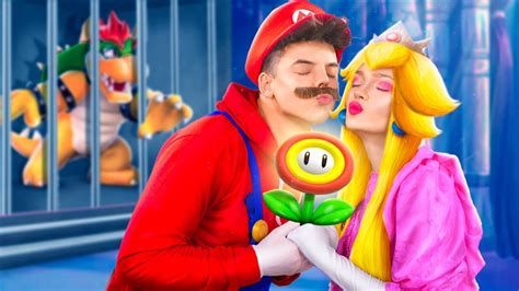 Super Mario Bros W Prawdziwym Yciu Ksi Niczka Peach Zagin A Youtube