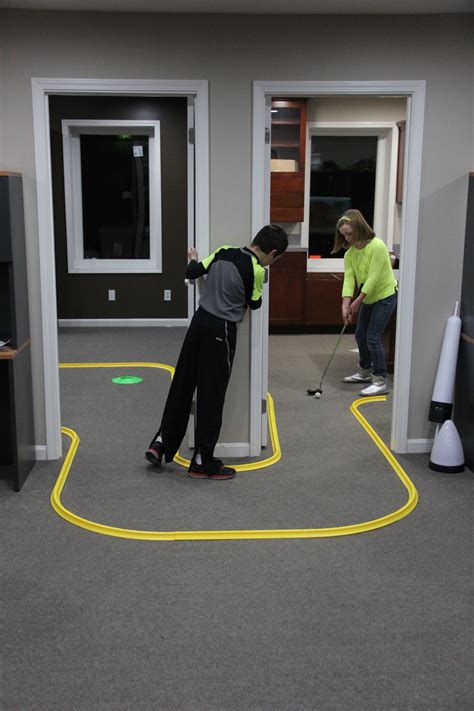 Office Golf 1 Hole Putting Track Kit Glowgear Night Golf