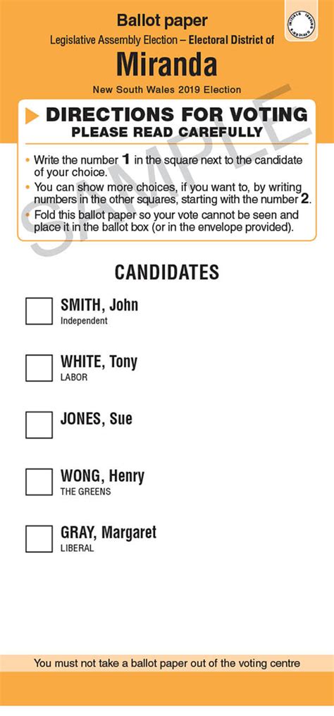 How To Cast Your Vote In A State Election Nsw Electoral Commission