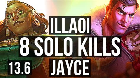 Illaoi Vs Jayce Top 8 Solo Kills 1300 Games 1223 Legendary