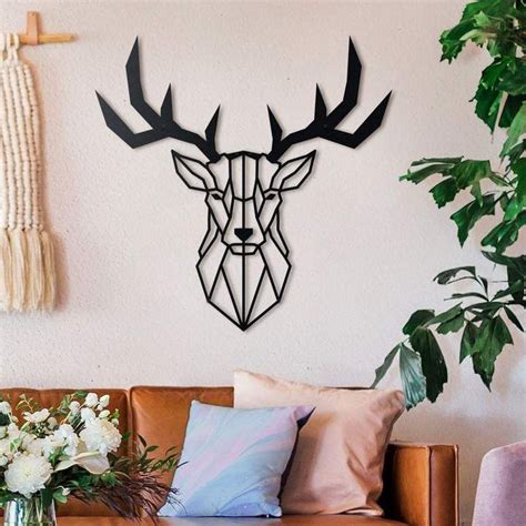 Deer Head Deer Wall Art Rustic Metal Wall Art Deer Wall Decoration