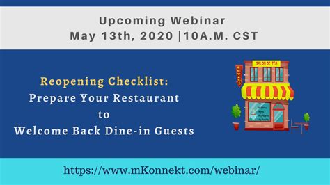 Reopening Checklist Prepare Your Restaurant To Welcome Back Dine In