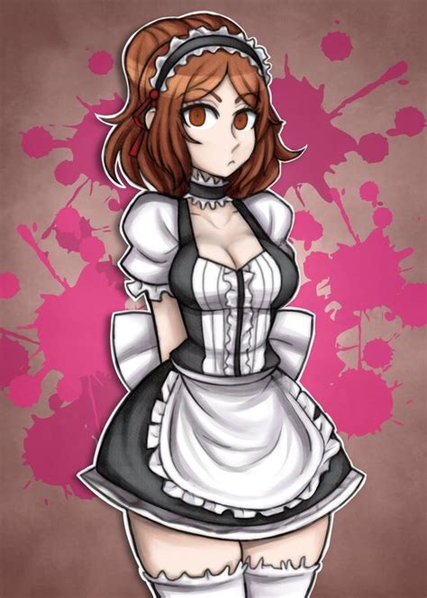 A Woman In A Maid Outfit Is Standing With Her Hands On Her Hips