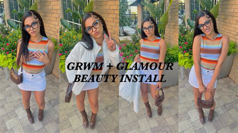 GRWM Hair Makeup Outfit GLAMOUR BEAUTY REVIEW YouTube