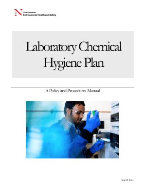 Fillable Online Chemical Hygiene Plan And Laboratory Safety Manual