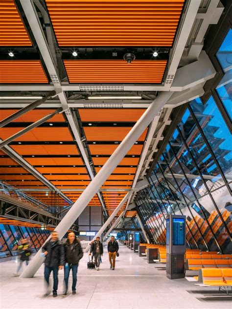 Rogers Stirk Harbour Partners Completes Modular Aile Est Terminal In 2022 Airport Design