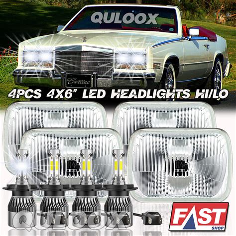 Dot Pcs X Led Headlights Hi Lo Beam Drl Fits Cadillac Eldorado