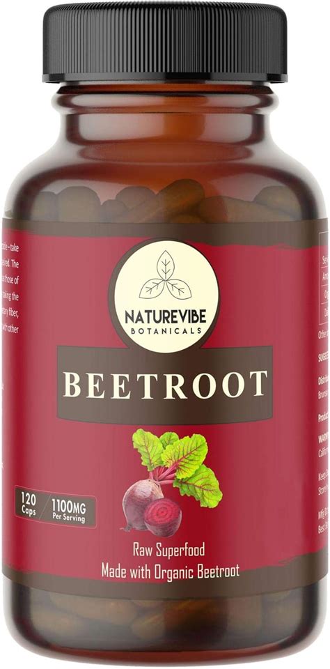 Naturevibe Botanicals Beet Capsules Ultra Premium Organic Beet