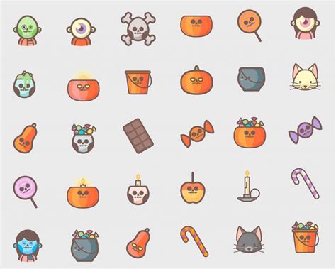 Free Halloween Icons Pack | theDezign.com | Halloween icons, Free ...