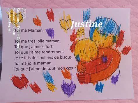 Poème à Colorier Toi Ma Maman