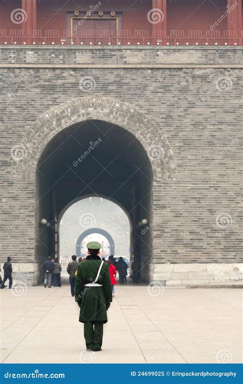 Standing Guard At Tiananmen Square Editorial Image Image Of Military