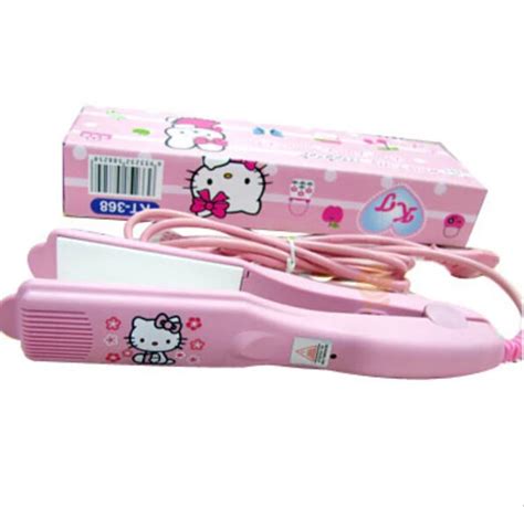 Hello Kitty Hair Straightener Mini Hello Kitty Plate Ceramic Flat Iron