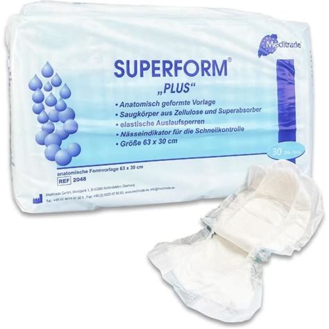 Superform Plus Lot De Serviettes Hygi Niques Pour Incontinence